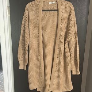 moon & madison Beige Knit Cardigan